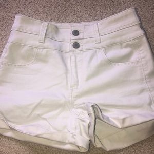 Love, Fire white shorts